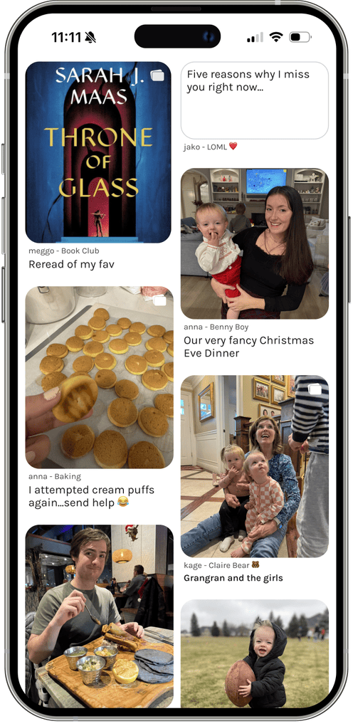 The Told feed on an iPhone